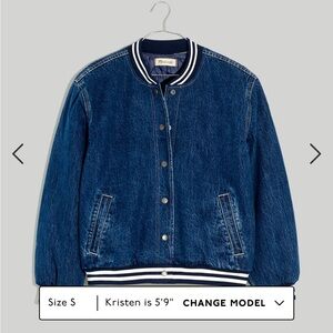 Madewell Denim Bomber Jacket